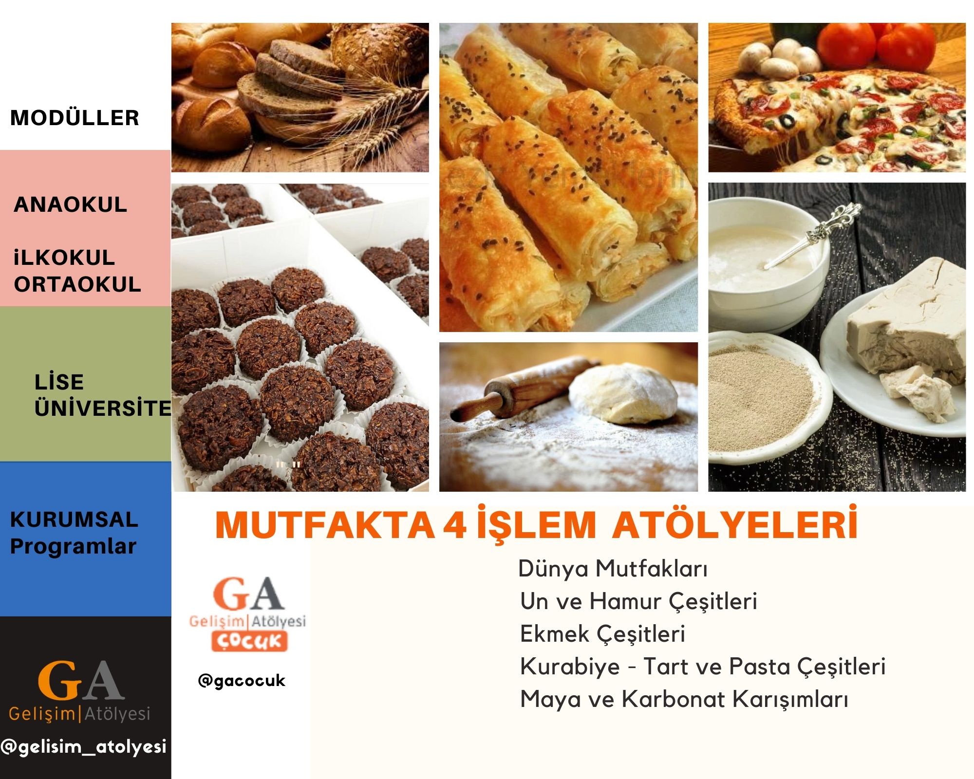 Mutfakta 4 İşlem Atölyeleri 